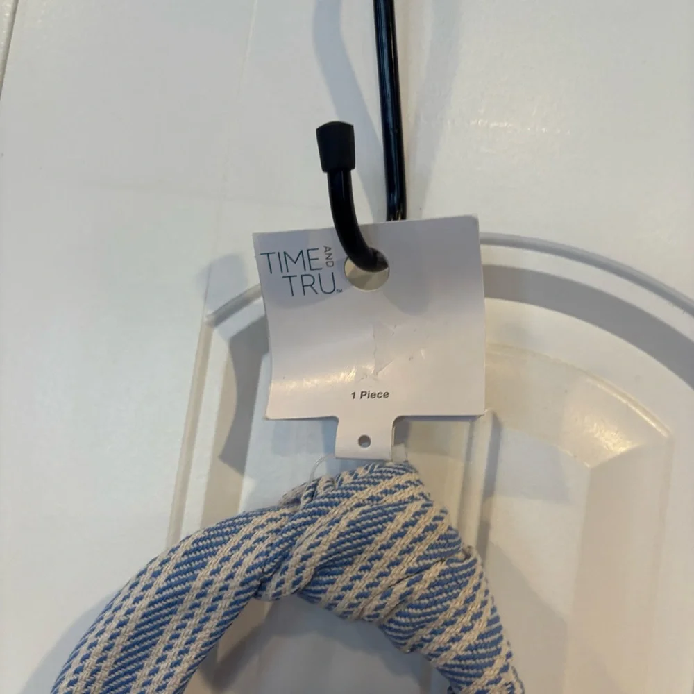Time And Tru Blue And White Knot Headband‎
